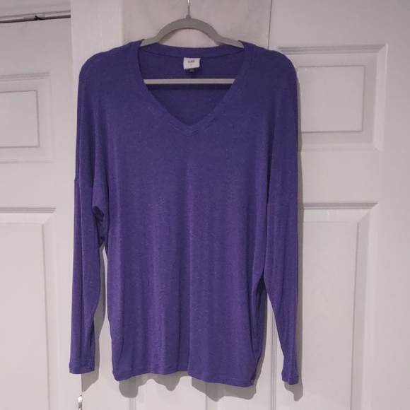 cabi Tops - cabi 5921 Serenity Tee French Violet Size Small EUC Vneck Long Sleeve